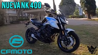 PROBE LA NUEVA CFMOTO NK 400  2023 [upl. by Ahsikan]