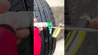 Car Tire No Air Plug It and Save Money [upl. by Hsetim]