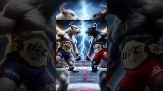 White Bull 🆚 Black Bull bull boxing shorts viralvideo cat catlover ai trending cats [upl. by Dyrraj]