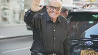 Former New York Mayor Rudy Giuliani served indictment during his 80th birthday party [upl. by Petula]