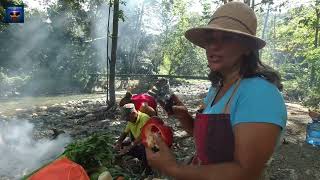 Cocinando a la orilla del río Camú en Jarabacoa sin lluvia [upl. by Guild]