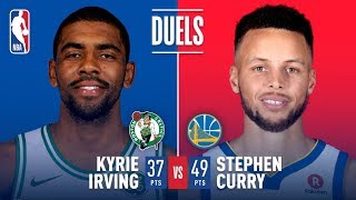 Kyrie Irving and Stephen Curry Duel at Oracle  January 27 2018 [upl. by Sema]