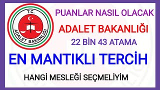 ADALET BAKANLIĞI PUANLAR KAÇA DÜŞECEK EN DOĞRU TERCİH NASIL✅ ADALET BAKANLIĞI BAŞVURU NASIL YAPILIR✅ [upl. by Lindly]