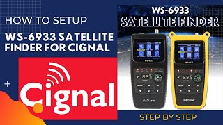 CIGNAL SETTING SATELLITE FINDER SATLINK WS 6933 [upl. by Kayle]