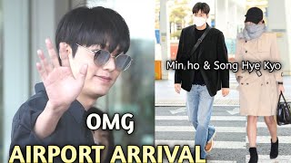 Latest News Lee Min ho And His Mystery Girlfriend Arrived Airport Heading To Business Trip [upl. by Ekard]