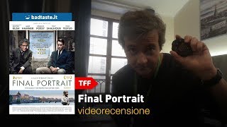 TFF 35  Final Portrait di Stanley Tucci  RECENSIONE [upl. by Standice]