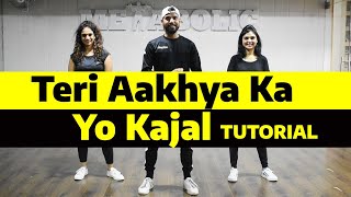 Teri Aakhya Ka Yo Kajal Sapna Chaudhary Dance Tutorial  Easy Dance  FITNESS DANCE with RAHUL [upl. by Eardnaed]