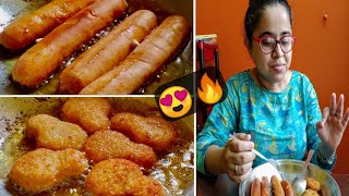 Chicken SAUSAGE amp NUGGETS Full Review 😍😍🔥🔥 Venkys Chicken Sausage amp Yummiez Chicken Nuggets [upl. by Ordnaxela]