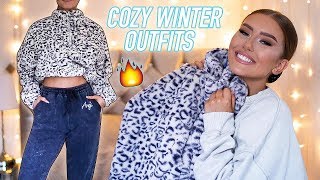 CUTE amp COZY EVERYDAY WINTER OUTFITS  TRY ON CLOTHING HAUL ad  Hannah Renée [upl. by Helene831]