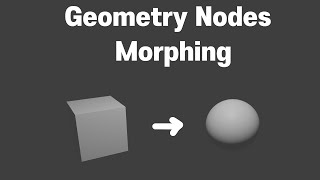 Very basic Morphing Setup Geometry Nodes [upl. by Adamina]