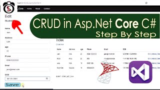 Aspnet Core CRUD Operations with SQL in Visual Studio C [upl. by Norted]