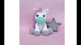 PATRON AMIGURUMI UNICORNIO [upl. by Gustie]