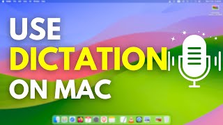 Use Dictation Feature  Speech to text Voice to text on Mac  Air Pro ProMax iMac [upl. by Yelnahs]