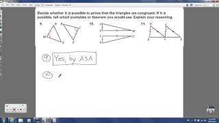 Geometry  Chapter 4 Review Congruent Triangles [upl. by Oirogerg]