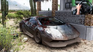 Rebuilding Lamborghini SESTO ELEMENTO Forza Horizon 5 Pxn V9 Stering Wheel Gameplay [upl. by Ahseirej]