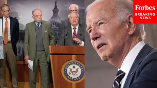 BREAKING NEWS GOP Senators Issue Emphatic Warning To Biden About Border To Get Ukraine Funding [upl. by Potash]