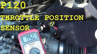 How To Test and Replace the Throttle Position Sensor TPS P0120 [upl. by Tamas]