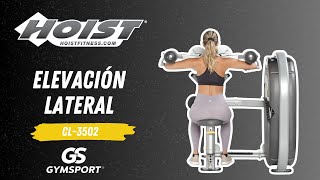 Hoist Fitness Elevación lateral  Club Line Lateral Raise CL3502 [upl. by Joanna800]