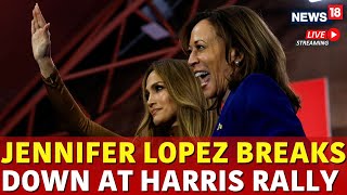 Live Jennifer Lopez Gets Emotional At Las Vegas Rally  Kamala Las Vegas Speech  Kamala Vs Trump [upl. by Eilrebma]