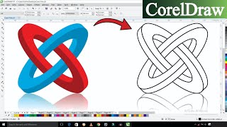 How To Make 3D Logo Design  3D Circle Design in Coreldraw  Corel Draw Design [upl. by Tsirc]