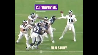 CJ RAVENELL  a good look in first Preseason game  FILM STUDY [upl. by Elexa]