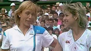 Martina Navratilova vs Chris Evert 1987 Wimbledon SF Highlights [upl. by Neleb]