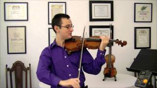 The Practicing Companion  Playing Open Strings on Violin for Beginners [upl. by Hareehahs]