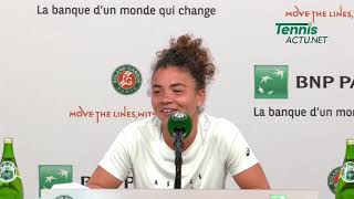 Tennis  RolandGarros 2024  Jasmine Paolini  “I don’t know why I didn’t believe in myself” [upl. by Pachston82]