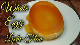 Whole Egg Leche Flan Recipeoven bakedpatok na pangnegosyo [upl. by Lana]