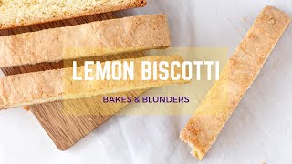 Simple amp Easy Lemon Biscotti Recipe [upl. by Marlea362]