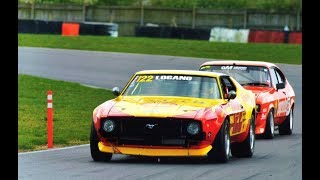 Marcus Bicknell 1971 Ford Mustang Mach 1 Snetterton Ford Power Live [upl. by Enomes]