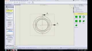 SolidWorks Pólwidokpółprzekrój [upl. by Nabila872]