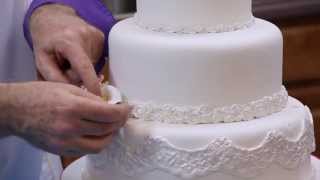 How to Make Your Own Fondant Wedding Cake  Part 2  Global Sugar Art [upl. by Pedrick]