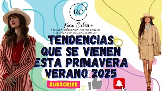 TENDENCIAS PRIMAVERAVERANO 2025 [upl. by Albertine]