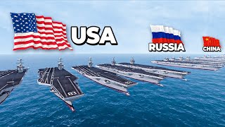 How Many Aircraft Carriers Does Each Country Have [upl. by Roosnam114]