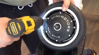 Minimotors Dualtron Mini Inner Tube Change scooteraltd [upl. by Ander625]