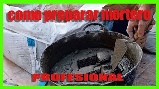 🔥Como PREPARAR MORTERO para Piedra Artificial 🔥How to make MORTAR for ARTIFICIAL STONE [upl. by Igenia]