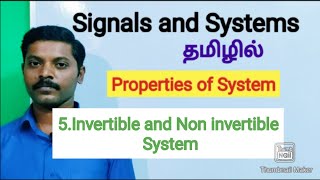 Invertible and Non invertible system in Tamil [upl. by Eirhtug]