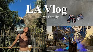 LA VLOG  with family universal studios  shopping haul [upl. by Ianahs]