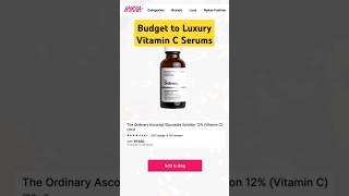 Budget to Luxury Vitamin C Serums vitaminc serums shorts drniveditadadu [upl. by Caro]