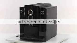 Jura Kaffeevollautomat Gehäuse öffnen von C D E und FSerie Modellen [upl. by Spragens]