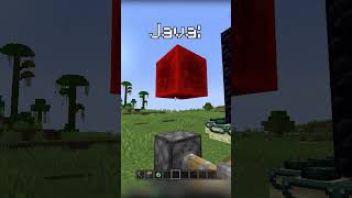 Java vs Bedrock👀  shorts minecraft [upl. by Llyrpa]