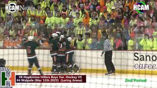 8 Hopkinton Hillers Boys Hockey defeats 4 Walpole and advances to 2223 D2 State Championship [upl. by Conover]