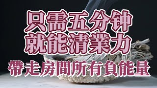 只需聽就能清業力 帶走房間所有負能量 髒東西 提升睡眠質量 終于能睡個好覺了 鼠尾草燃燒 清理磁場濁氣 能量加強版 淨化低能量低磁場 化解是非小人口舌爭執 惡意退散 宇宙溫暖的擁抱 吸引力法則冥想音樂 [upl. by Icul746]