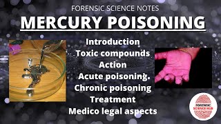 Mercury poisoning  Toxicology  Forensics  UGC NET forensic science [upl. by Enaillil]