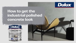 How to apply concrete effect paint  Dulux® Concrete [upl. by Burrill]