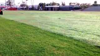 Trimax Striker on the Kubota L3800HST at Santa Ana College [upl. by Anenahs676]