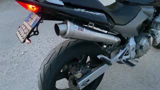 Honda Hornet 600 Mivv x Cone sound e flames [upl. by Asillem]