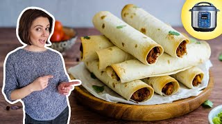 Super Easy Vegan Taquitos  in the Instant Pot 😋 [upl. by Dorrie]