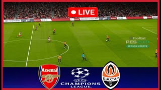 Arsenal vs Shakhtar Donetsk LIVE 🔴 UEFA Champions League 202425 ⚽ LIVE Match Now pes21 [upl. by Aurita]